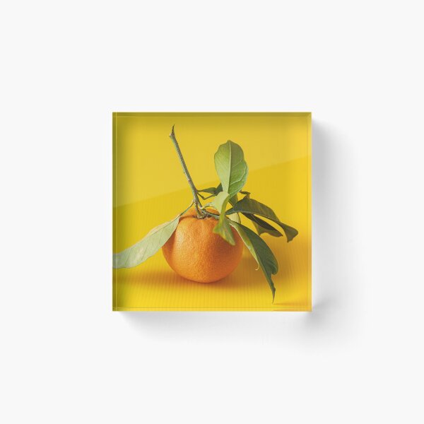 Item preview, Vibrant Pop Art Orange on Sunny Yellow Background  designed and sold by MariaAbaza.