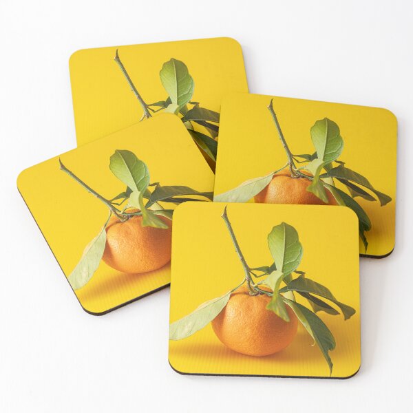 Item preview, Vibrant Pop Art Orange on Sunny Yellow Background  designed and sold by MariaAbaza.