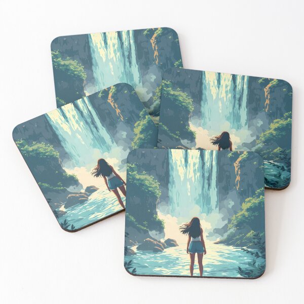 Item preview, Anime Girl Iguazu Falls Dream Travel  designed and sold by JacksoonLester.