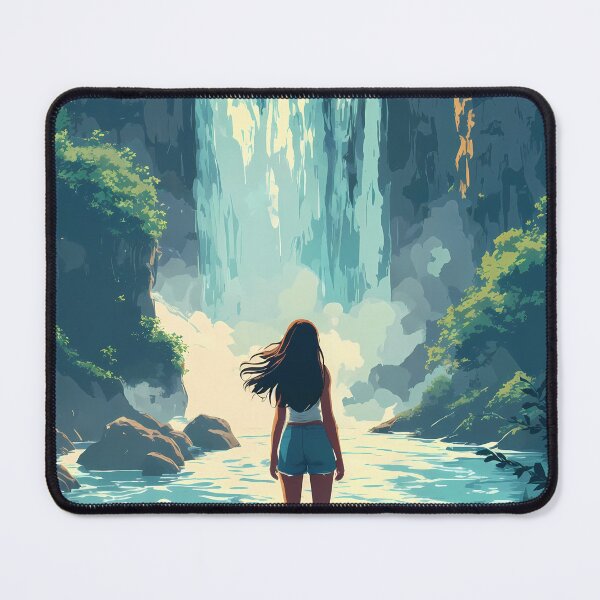Item preview, Anime Girl Iguazu Falls Dream Travel designed and sold by JacksoonLester.