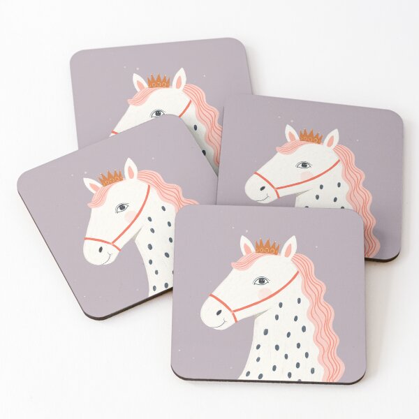 Item preview, Whimsical Crowned Horse Illustration – Playful Folk Art Animal designed and sold by Studio Remier.