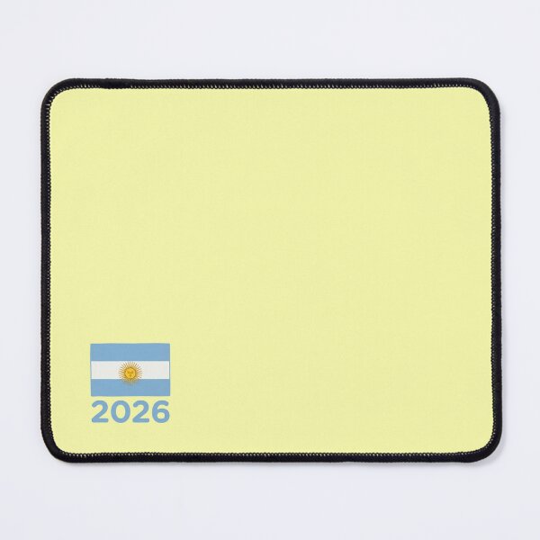 Item preview, Argentina Flag on Butter Yellow, 2026 World Cup Football Fan Design | Soccer Supporter Merchandise designed and sold by 21 Tulips.