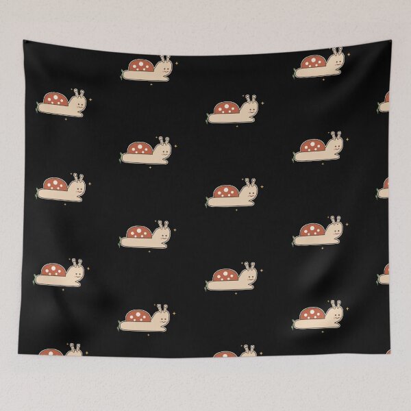 Item preview, Cottagecore Mushroom Snail Celestial Magic Night Art designed and sold by AMS.