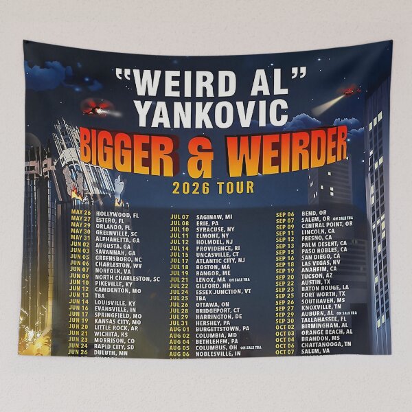 Item preview, Retro Comedy Music – “Bigger & Weirder” Tour 2026 designed and sold by johnhale49.