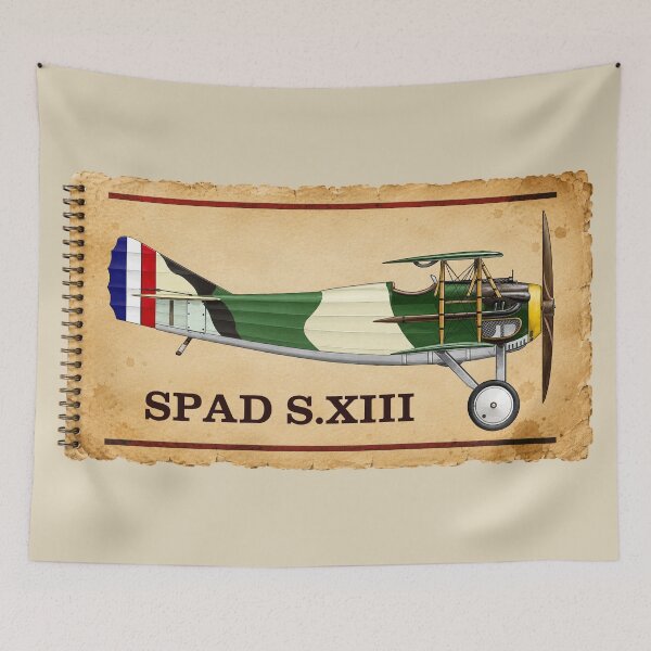 Item preview, SPAD S.XIII French WWI Fighter Aircraft Diagram designed and sold by MilitaryMart.