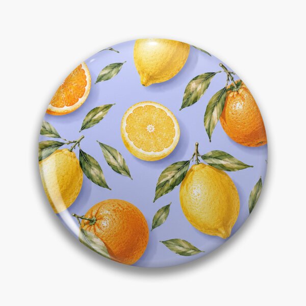 Item preview, Mediterranean Citrus Pattern with Lemons and Oranges designed and sold by TheSlowShore.