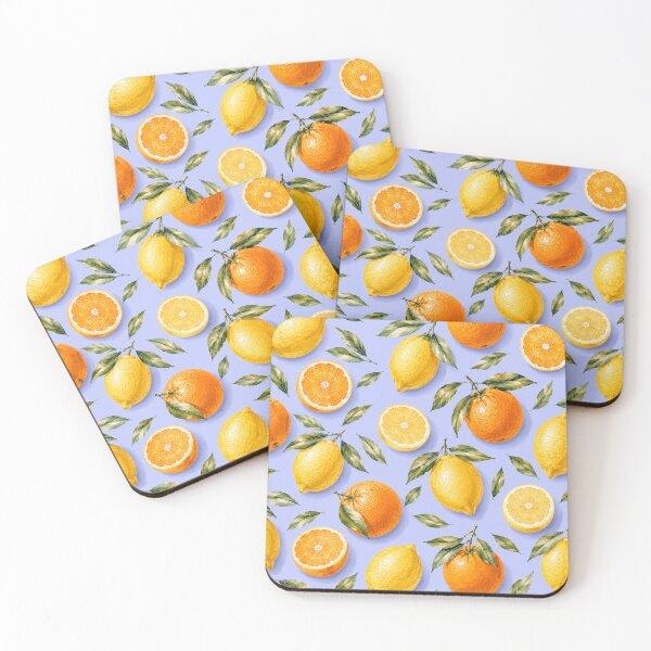 Item preview, Mediterranean Citrus Pattern with Lemons and Oranges designed and sold by TheSlowShore.