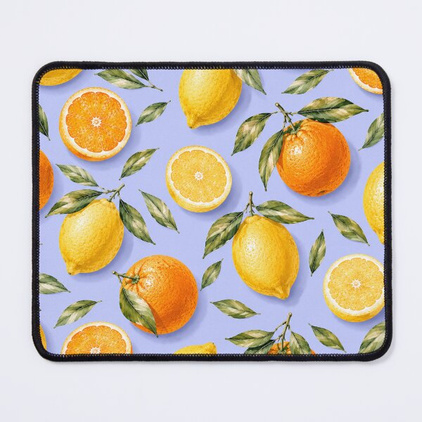 Item preview, Mediterranean Citrus Pattern with Lemons and Oranges designed and sold by TheSlowShore.