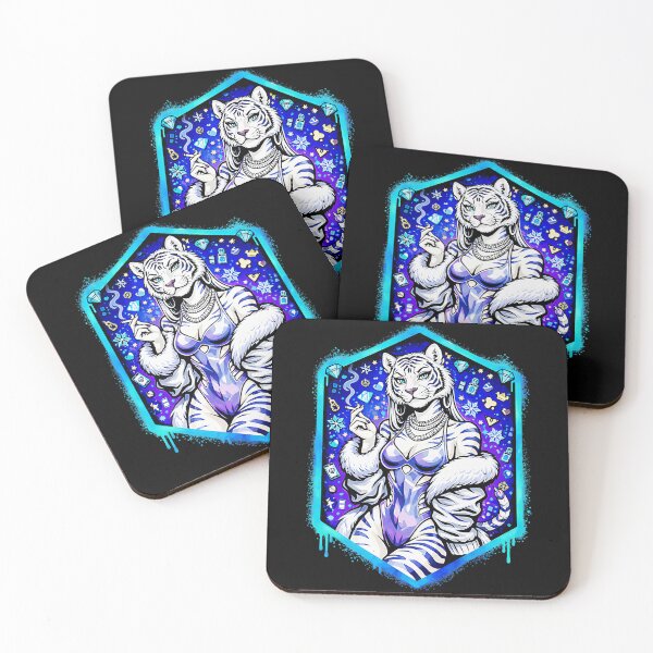 Item preview, White Tiger Queen Boss Lady Luxury Diamonds designed and sold by CalyZOam99.