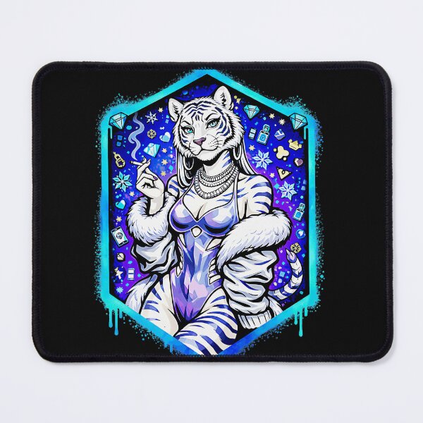 Item preview, White Tiger Queen Boss Lady Luxury Diamonds designed and sold by CalyZOam99.