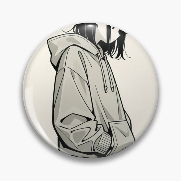 Item preview, Fashion - Man in Gray Hoodie Hood Up Streetwear Anime designed and sold by AnimeShin.