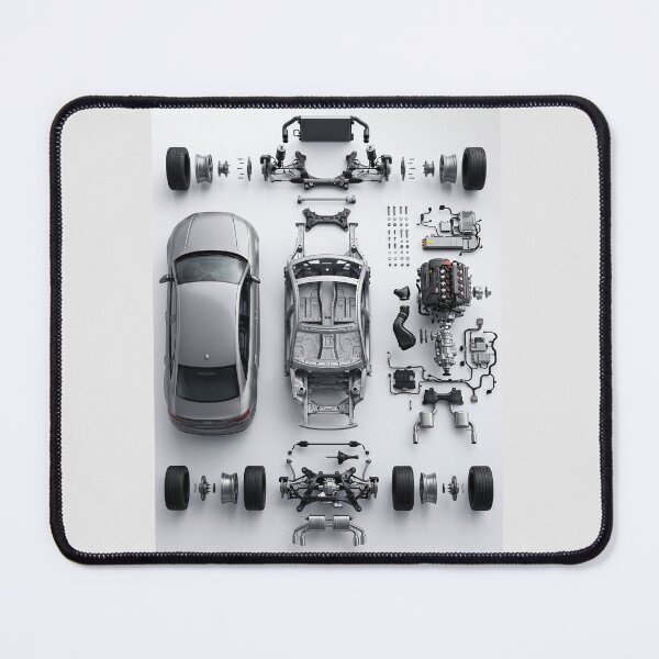 Item preview, Minimalist Component Layout Car Illustration Design Perfect For Petrolheads designed and sold by RevUpDesign.