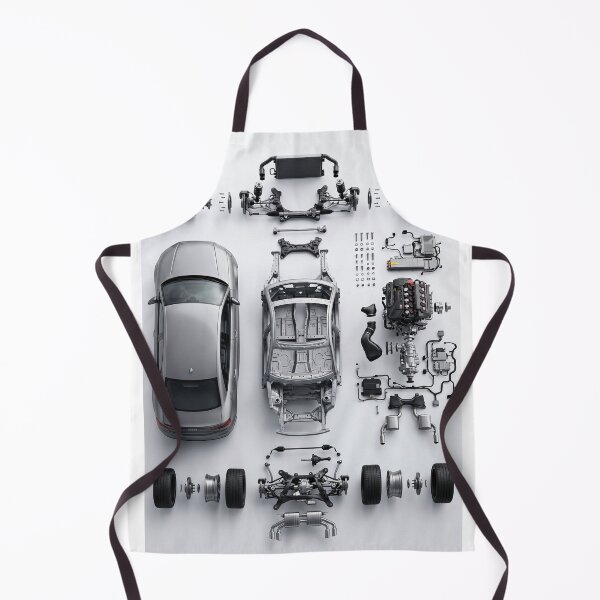 Item preview, Minimalist Component Layout Car Illustration Design Perfect For Petrolheads designed and sold by RevUpDesign.