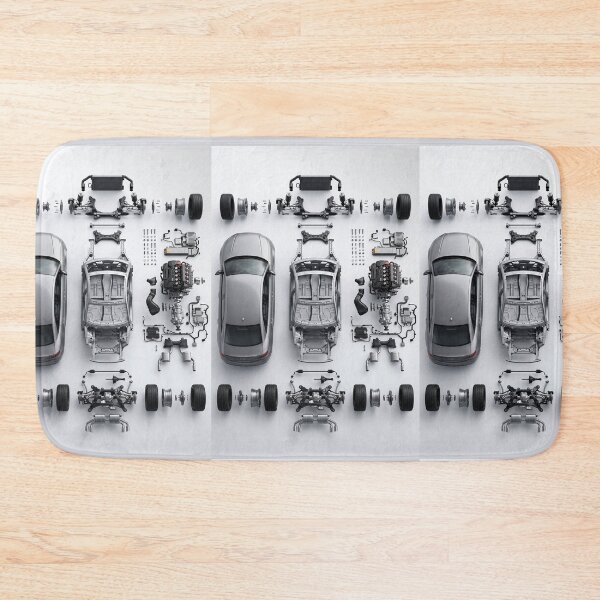 Item preview, Minimalist Component Layout Car Illustration Design Perfect For Petrolheads designed and sold by RevUpDesign.