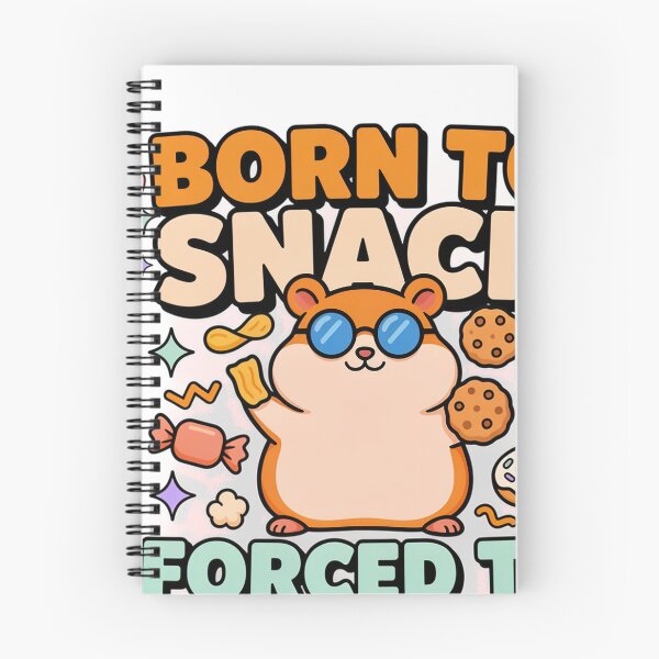 Item preview, Born To Snack Forced To Meal Prep Hamster Lover designed and sold by JMDesignHub.