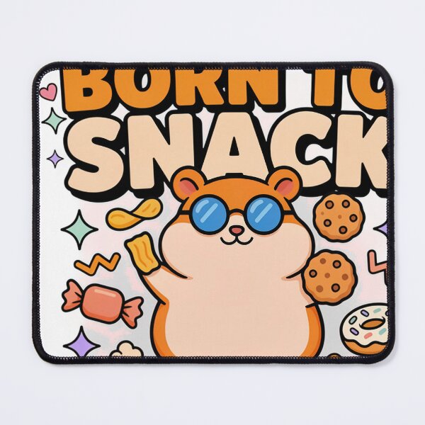 Item preview, Born To Snack Forced To Meal Prep Hamster Lover designed and sold by JMDesignHub.