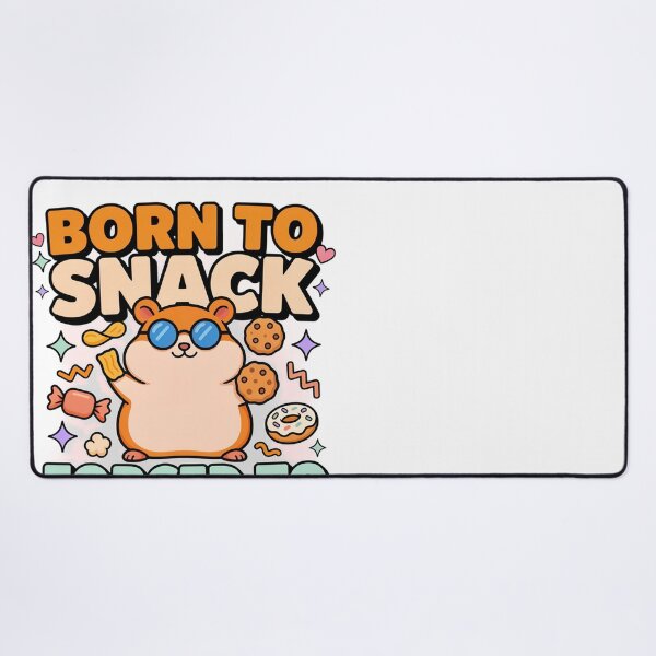 Item preview, Born To Snack Forced To Meal Prep Hamster Lover designed and sold by JMDesignHub.