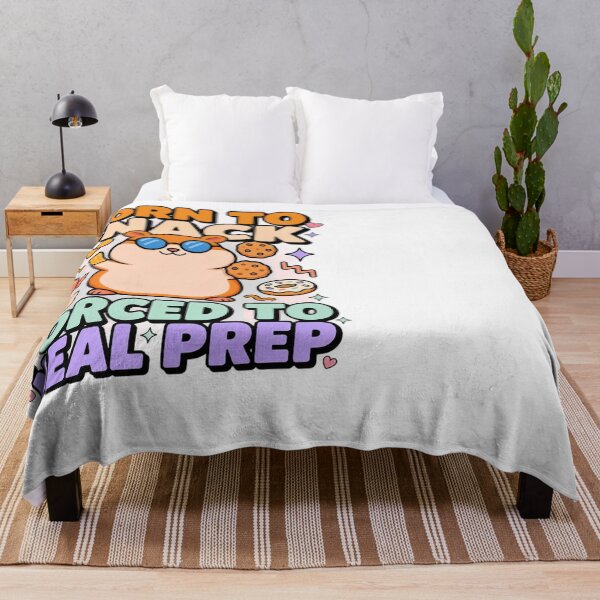 Item preview, Born To Snack Forced To Meal Prep Hamster Lover designed and sold by JMDesignHub.