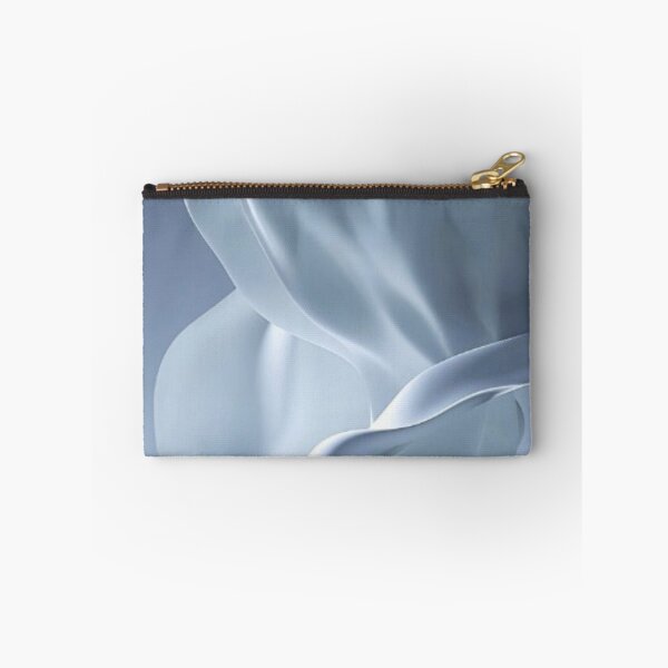 Item preview, Minimalist White Silk Waves Abstract 3D Fabric Flow designed and sold by LYAN-STORE.