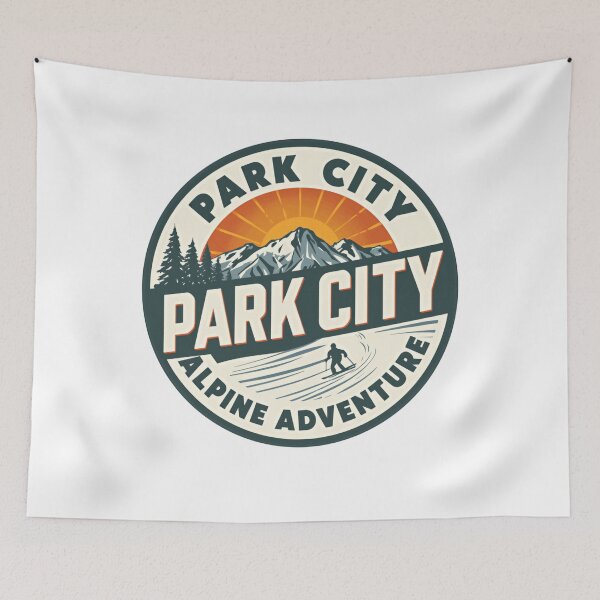 Item preview, Park City Park City Alpine Adventure Skiing Mountain Traveler designed and sold by Simsimah26Parks.