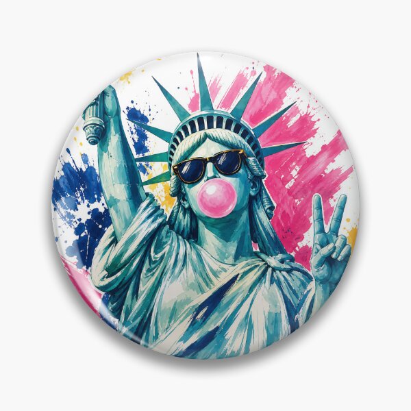 Item preview, Statue of Liberty pop art designed and sold by Tiny-Love ⭐⭐⭐⭐⭐.