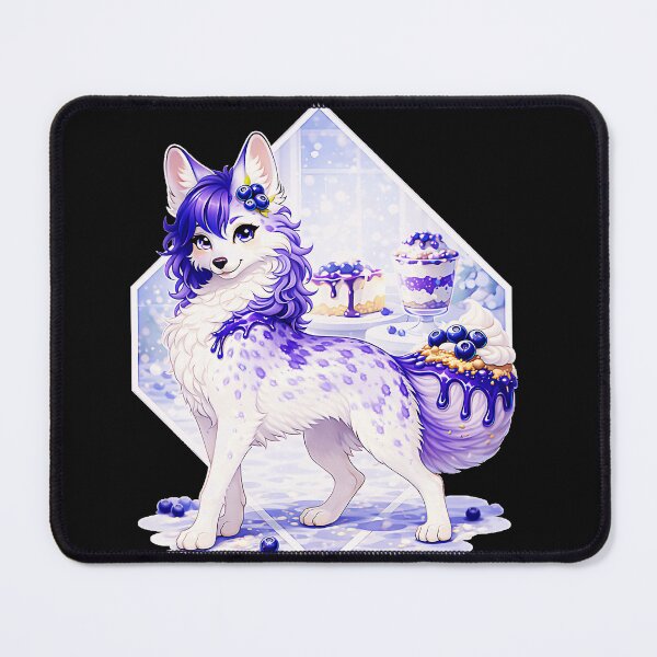 Item preview, Blueberry Dessert Fox Fantasy Creature Sweet Treat designed and sold by CalyZOam99.