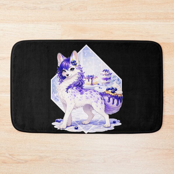 Item preview, Blueberry Dessert Fox Fantasy Creature Sweet Treat designed and sold by CalyZOam99.