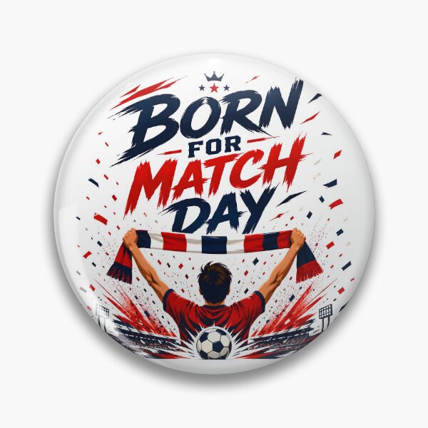 Item preview, Born For Match Day | Soccer Football Fan Supporter Design designed and sold by TrueArtVibes.