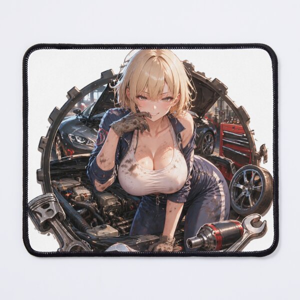 Item preview, Anime Mechanic Girl – Automotive Waifu designed and sold by Ericks0087.