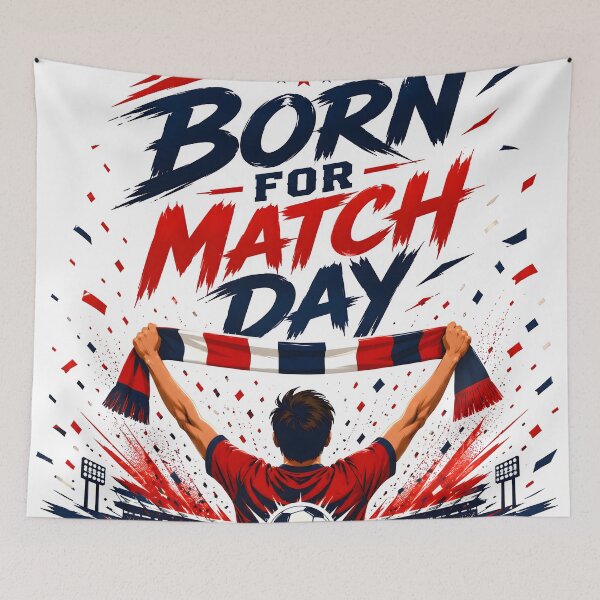 Item preview, Born For Match Day | Soccer Football Fan Supporter Design designed and sold by TrueArtVibes.