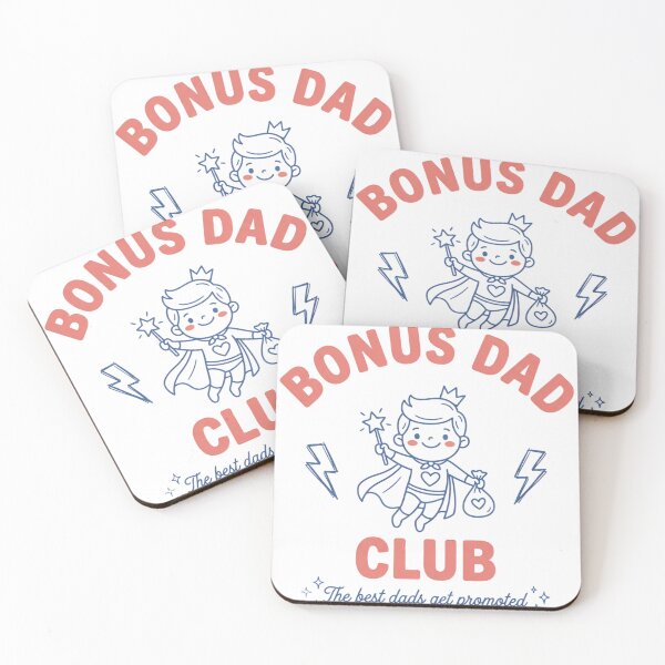 Item preview, Bonus Dad Club Promoted Stepfather Appreciation designed and sold by JMDesignHub.