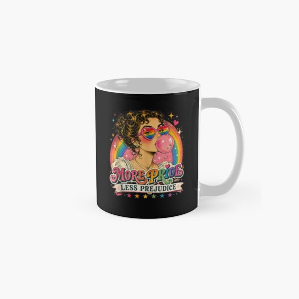 Item preview, More Pride Less Prejudice Retro LGBTQ Rainbow Pride Design designed and sold by thefirstbroo.