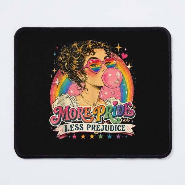 Item preview, More Pride Less Prejudice Retro LGBTQ Rainbow Pride Design designed and sold by thefirstbroo.
