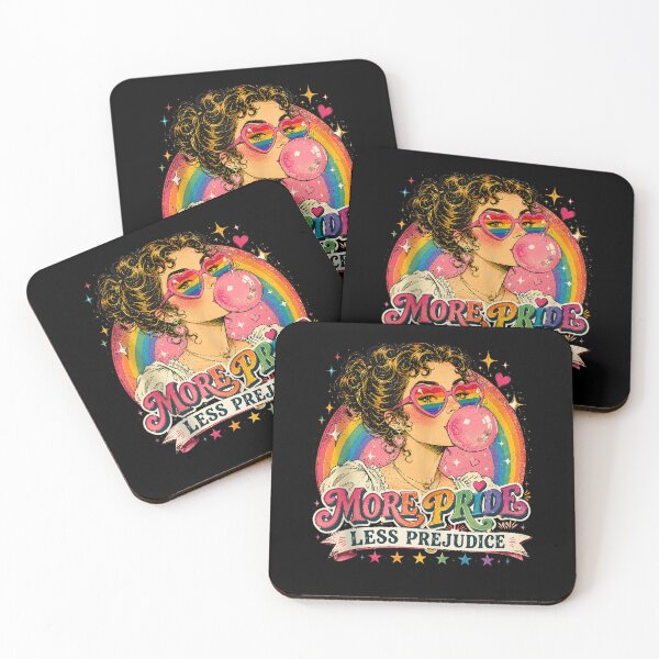 Item preview, More Pride Less Prejudice Retro LGBTQ Rainbow Pride Design designed and sold by thefirstbroo.