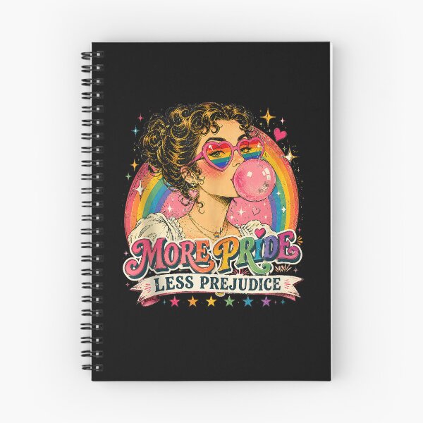 Item preview, More Pride Less Prejudice Retro LGBTQ Rainbow Pride Design designed and sold by thefirstbroo.