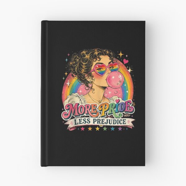 Item preview, More Pride Less Prejudice Retro LGBTQ Rainbow Pride Design designed and sold by thefirstbroo.