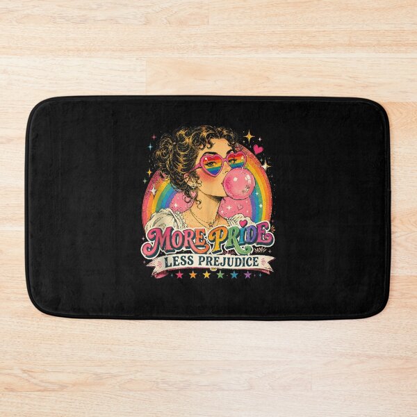 Item preview, More Pride Less Prejudice Retro LGBTQ Rainbow Pride Design designed and sold by thefirstbroo.