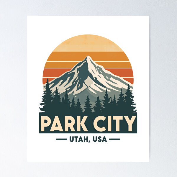 Item preview, Park City Utah USA Mountain Skiing Travel Souvenir designed and sold by Simsimah26Parks.