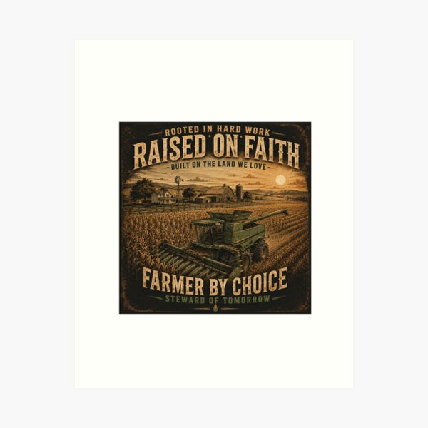 Item preview, Raised on Faith Farmer by Choice designed and sold by PMDesignStudio.
