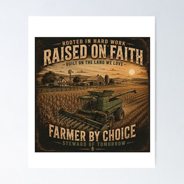 Item preview, Raised on Faith Farmer by Choice designed and sold by PMDesignStudio.