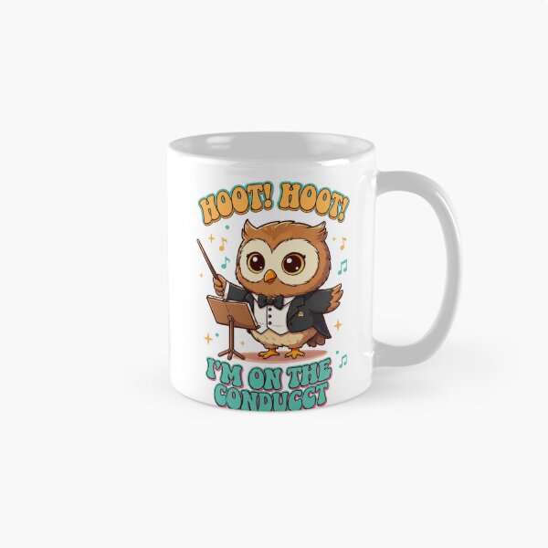 Item preview, Cute Owl Music Conductor designed and sold by Purrfect Harmony Gifts.