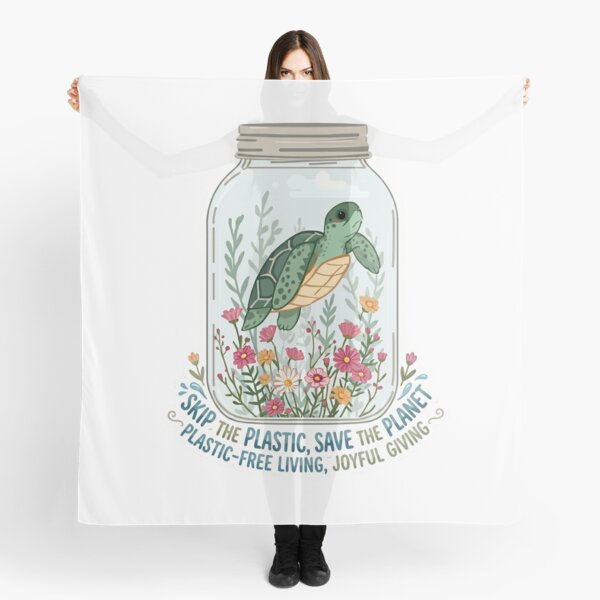 Item preview, Plastic Free July - Save The Seas Eco Friendly Aesthetic designed and sold by The Prompted Soul.