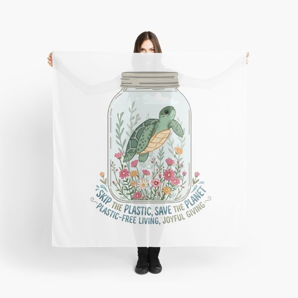 Item preview, Plastic Free July - Save The Seas Eco Friendly Aesthetic designed and sold by The Prompted Soul.