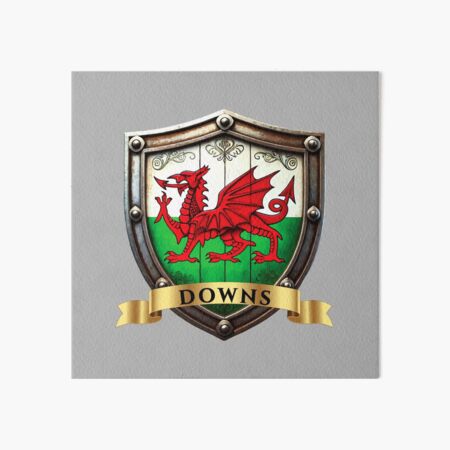 Item preview, Downs Welsh Heritage Crest Shield designed and sold by Highlandkings.