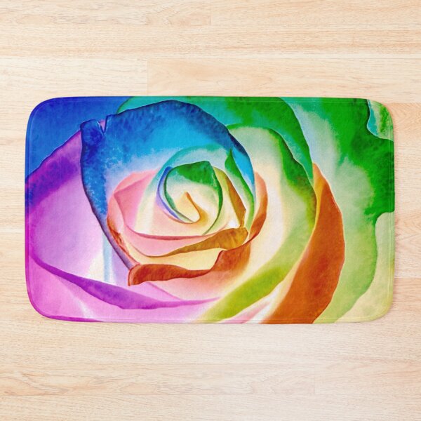Item preview, Rainbow Rose Photography – Vibrant Pride Flower, Colorful Botanical Art Print designed and sold by aadventures.