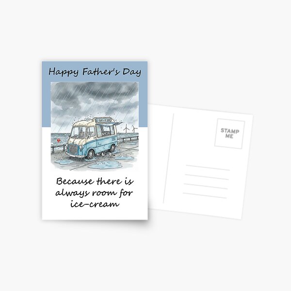 Item preview, MisReadCards Happy Father's Day (icecream) designed and sold by misreadcards.