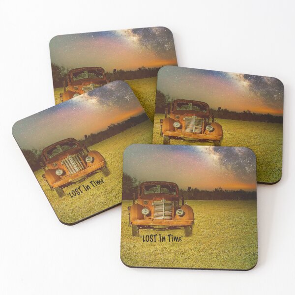 Item preview, Old Rustic Red Truck is Lost In Time under the stars designed and sold by ncNatureVisions.