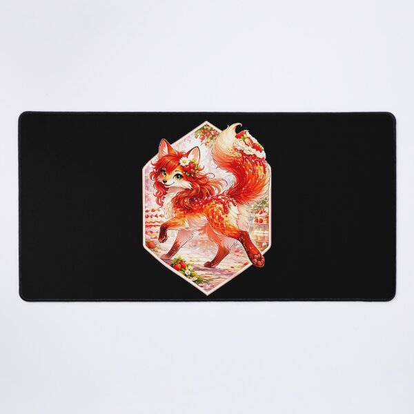 Item preview, Strawberry Dessert Fox Cute Fantasy Animal designed and sold by CalyZOam99.