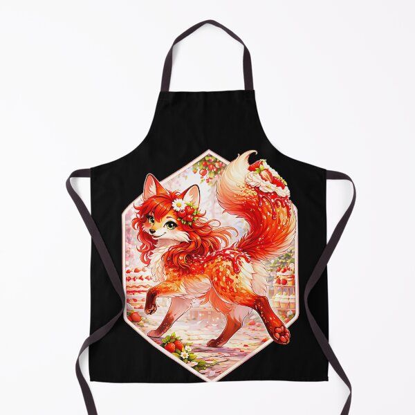 Item preview, Strawberry Dessert Fox Cute Fantasy Animal designed and sold by CalyZOam99.