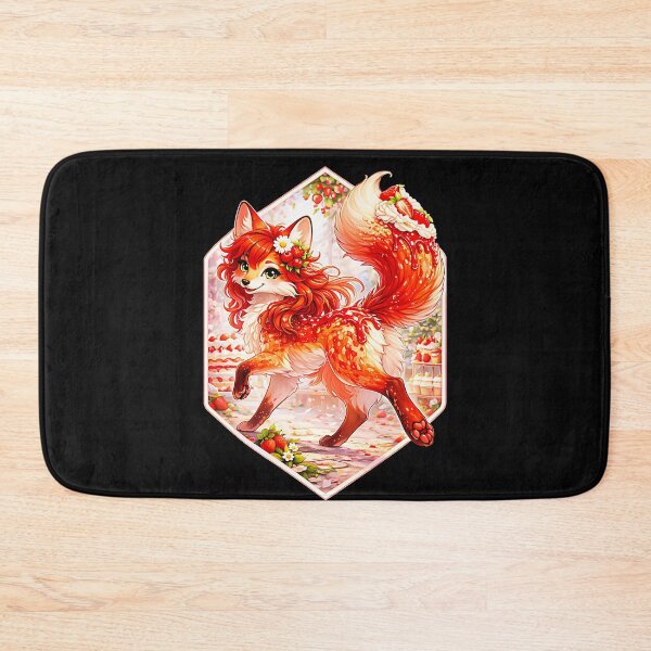Item preview, Strawberry Dessert Fox Cute Fantasy Animal designed and sold by CalyZOam99.